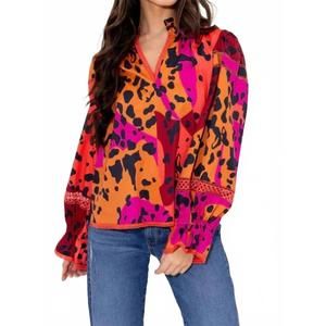 NEW ALDEN ADAIR vada top in panthera